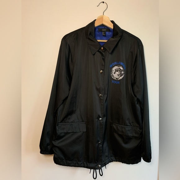 Black satin coach jacket - Picture 2 of 7